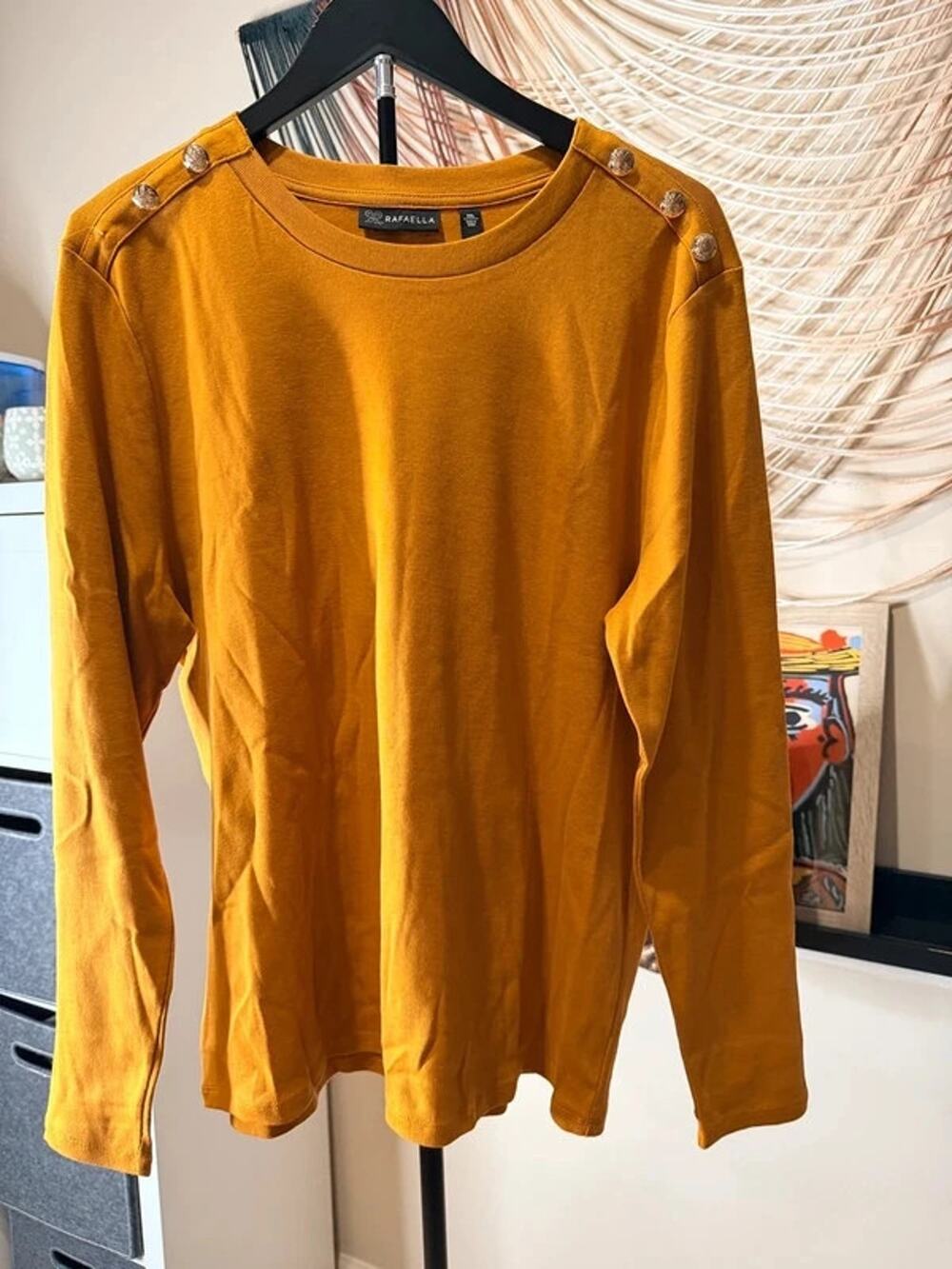 3 for $9 Rafaela NWOT mustard, yellow long sleeve top XXL 3524
